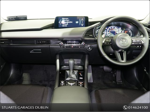 Image for 2026 Mazda Mazda3 SKYACTIV X 2.0 186ps EXCLUSIVE LINE AUTO, *REAR CAMERA, SUNROOF, WIRELESS CHARGER, PRIVACY GLASS, 18 INCH CHROME ALLYS, KEYLESS, HEADS UP, NAV, TRAFFIC SIGN RECOGNITION, REAR CAMERA, ADAP CRUISE, LANE