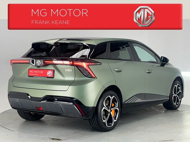 Image for 2024 MG MG4 X POWER RACING GREEN 435BHP 64KWH AUTO **HEATED ALCANTARA SEATS**18" DIAMOND CUT ALLOY WHEELS WITH TANZANITE ORANGE CALLIPERS**2 TONE ROOF**HEATED STEERING WHEEL**APPLE CARPLAY**TOUCH SCREEN DISPLAY**