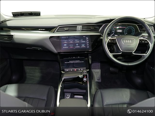 Image for 2023 Audi Q8 e-tron Q8 50 E-TRON QUATTRO SPORT: CHRONOS GREY WITH BLACK VOLCONA LEATHER, 21” DIAMOND CUT ALLOYS, FULL ELECTRIC SEATS WITH MEMORY, HEATED FRONT SEATS