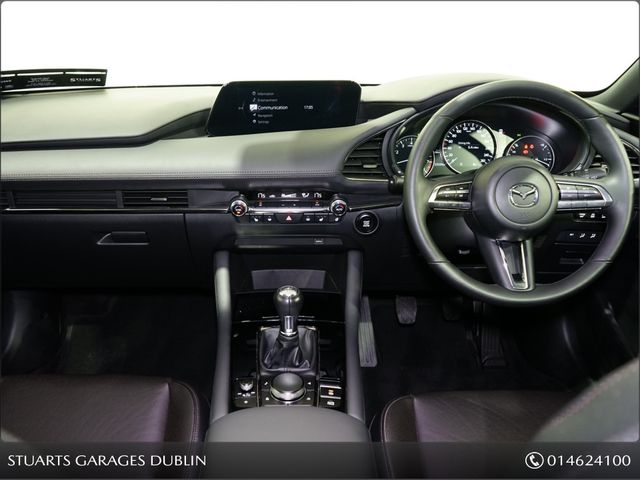 Image for 2021 Mazda Mazda3 2.0P 5DR (122ps) GT* 1 OWNER FROM NEW, 12 MONTH STUARTS GARAGES WARRANTY, JET BLACK MICA, BLACK LEATHER ELECTRIC HEATED MEMORY SEATS, ADAP CRUISE, BLIND SPOT, KEYLESS ENTRY & GO, DUAL CLIMATE, REAR 