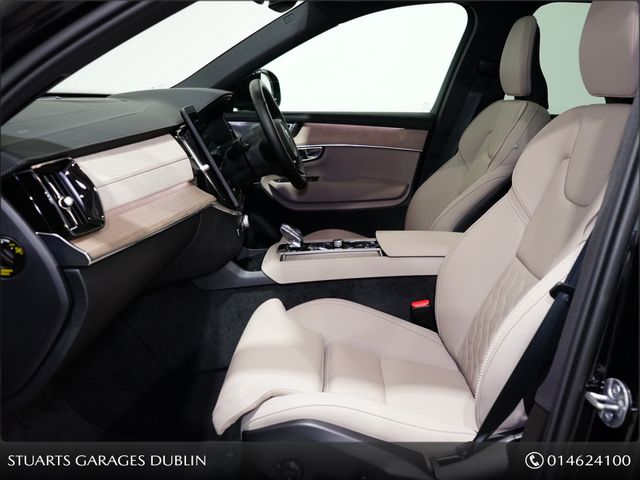 Image for 2025 Volvo XC90 XC90 T8 PLUS DARK: ONYX BLACK METALLIC WITH CARDAMOM LEATHER, 21” DIAMOND CUT ALLOYS, PANORAMIC ROOF, HARMAN KARDON, MEMORY SEATS, 360 CAMERA