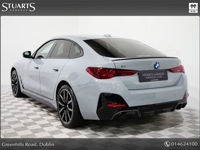 Image for 2025 BMW i4 *SOLD DEPOSIT TAKEN*FACELIFT – i4 40 WITH PRO, COMFORT AND TECH PACK* M-SPORT, BROOKLYN GREY METALLIC, BLACK WITH RED HIGHLIGHTS LEATHER, HEADS UP, SUN PRO GLASS
