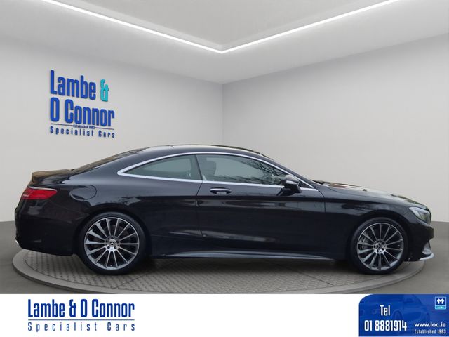 Image for 2017 Mercedes-Benz S Class S 500 COUPE AMG LINE * OBSIDIAN BLACK / BLACK LEATHER * 20" MULTI SPOKE ALLOYS * HEATED / COOLING SEATS * DYNAMIC LED HEADLAMPS * AMG STYLING PACKAGE * LOW MILES * 