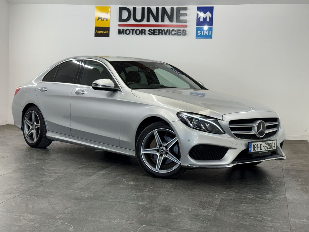 Image for 2018 Mercedes-Benz C 220 **AMG **MULTI FUNCTION STEERING WHEEL **MULTI FUNCTION CENTRE CONSOLE **HEATED SEATS **ELECTRIC MEMORY SEATS **AMBIANT INTERIOR LIGHTS **LANE ASSIST **ADAPTIVE CRUISE CONTROL **DUAL DIGITAL CLIMATE C