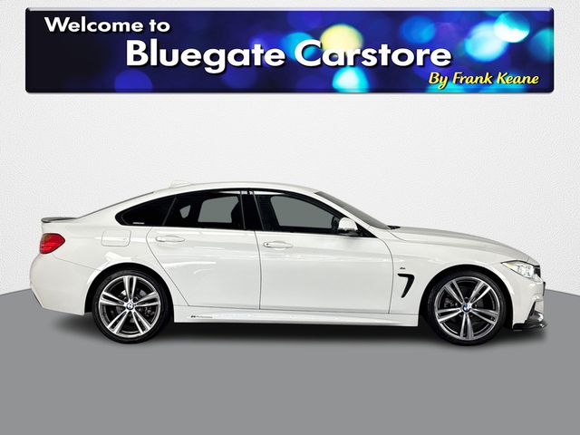 Image for 2017 BMW 4 Series DBA-4D20 GRAN COUPE **BLACK AND GREY HALF SUEDE INTERIOR**INFOTAINMENT SCREEN**DRIVE MODES**REVERSE CAMERA**APPLE CARPLAY**LEATHER MSPORT STEERING WHEEL**19 INCH ALLOY WHEELS**SEMI DIGITAL DASH**