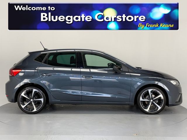 Image for 2022 SEAT Ibiza 1.0 TSI 95BHP FR**MULTIFUNCTIONAL STEERING WHEEL**DUAL CLIMATE CONTROL**DIGITAL MEDIA DISPLAY**APPLE CARPLAY**PARKING SENSORS**BLACK CLOTH INTERIOR**18 INCH ALLOYS**FINANCE AVAILABLE**