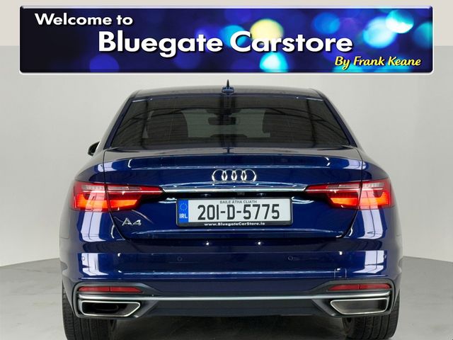 Image for 2020 Audi A4 LIMOUSINE 35 TDI 163BHP S-TRONIC SE**MULTIFUCTIONAL STEERING WHEEL**BLACK LEATHER INTERIOR**FRONT HEATED SEATS**BLUETOOTH**APPLE CARPLAY**REVERSE CAMERA**PARKING SENSORS**DRIVE SELECT MODES**