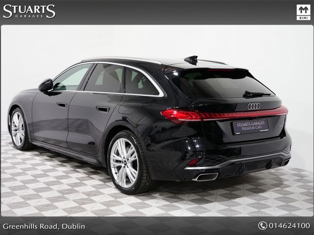 Image for 2025 Audi A5 **252 REG 400km ONLY** A5 S/LINE QUATTRO AVANT TFSIe PHEV. MYTHOS BLACK METALLIC, BLACK LEATHER INTERIOR. 25.9kw BATTERY GIVING 110KM OF EV RANGE 