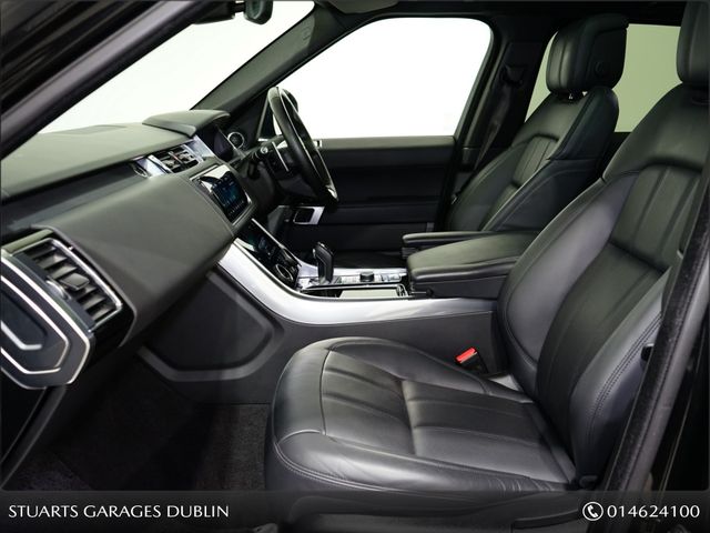 Image for 2021 Land Rover Range Rover Sport Sport 2.0 P400E HSE DYNAMIC BLACK PACK*SANTORINI BLACK WITH BLACK LEATHER, PANORAMIC ROOF, 21” BLACK ALLOYS, KEYLESS ENTRY, REVERSING CAMERA, SAT NAV, MEMORY HEATED SEATS, AIR SUSPENSION, REAR HEATE