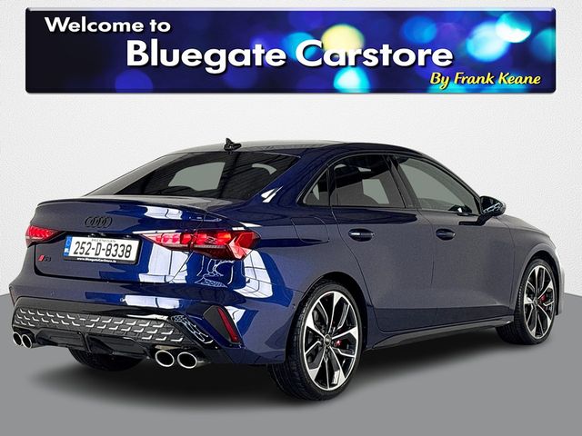 Image for 2025 Audi S3 SAL 2.0 TFSI 333HP S-TRONIC**PANORAMIC SUNROOF**19 INCH ALLOYS**FULL LEATHER INTERIOR**FRONT HEATED SEATS**DRIVE SELECT MODES**TOUCH SCREEN INFOTAINMENT**REVERSE CAMERA**APPLE CARPLAY**