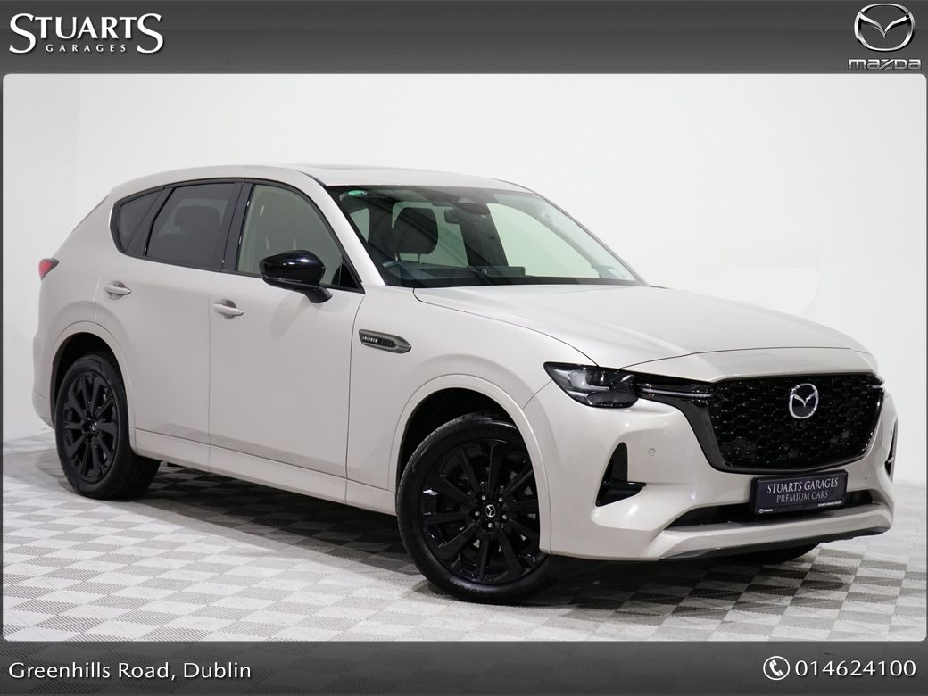 Image for 2024 Mazda CX-60 3.3 Skyactiv D 254HP DIESEL*JUST LISTED*HIGH SPEC* HOMURA PLUS*DRIVERS ASSISTANCE PACK, CONVENIENCE PACK AND PANORAMIC SUNROOF, PLATINUM QUARTZ WITH BLACK LEATHER , RADAR CRUISE WITH MAZDA PILOT AS
