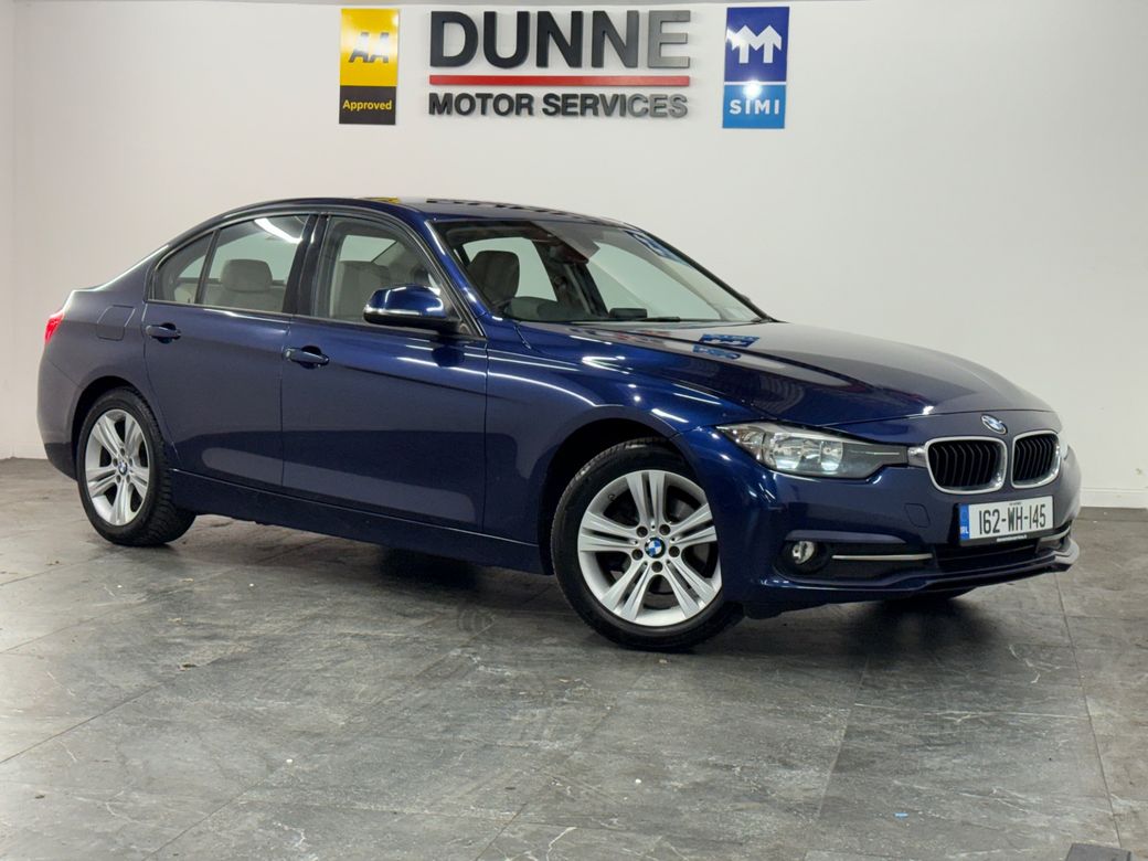 Image for 2016 BMW 3 Series **316D **SPORT ** AUTO **17'' POLISHED SILVER **MULTIPLE SERVIVE HISTORY **CREAM LEATHER INTERIOR **HEATED SEATS **MULTI FUNCTION STEERING WHEEL **MULTI DRIVE MODE **PUSH START **AUTO START STOP **