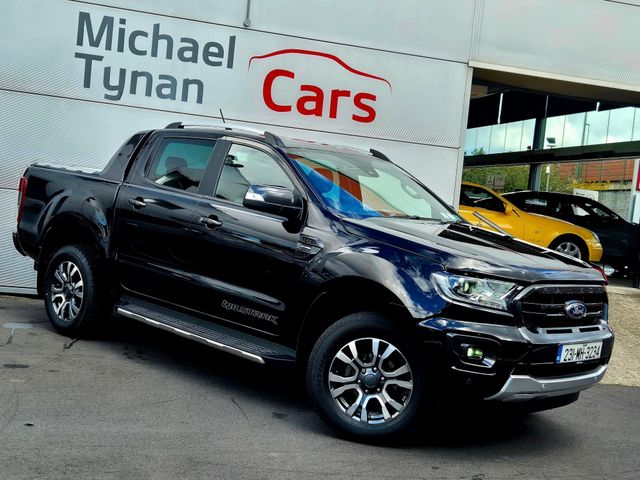 Image for 2023 Ford Ranger 2.0 Diesel Wildtrack Double Cab Automatic, Black Leather, Heated Seats, Heated Steering Wheel, 18” Diamond Cut Alloys, Electric Cargo Cover, Towbar, Reverse Camera, Sat Nav
