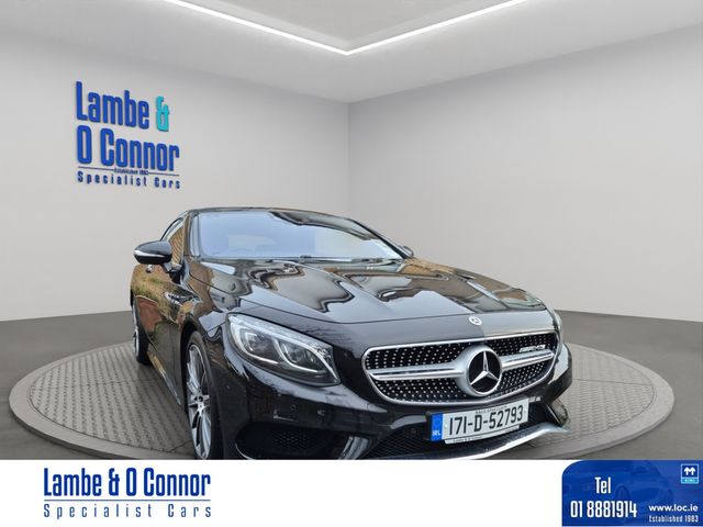 Image for 2017 Mercedes-Benz S Class S 500 COUPE AMG LINE * OBSIDIAN BLACK / BLACK LEATHER * 20" MULTI SPOKE ALLOYS * HEATED / COOLING SEATS * DYNAMIC LED HEADLAMPS * AMG STYLING PACKAGE * LOW MILES * 