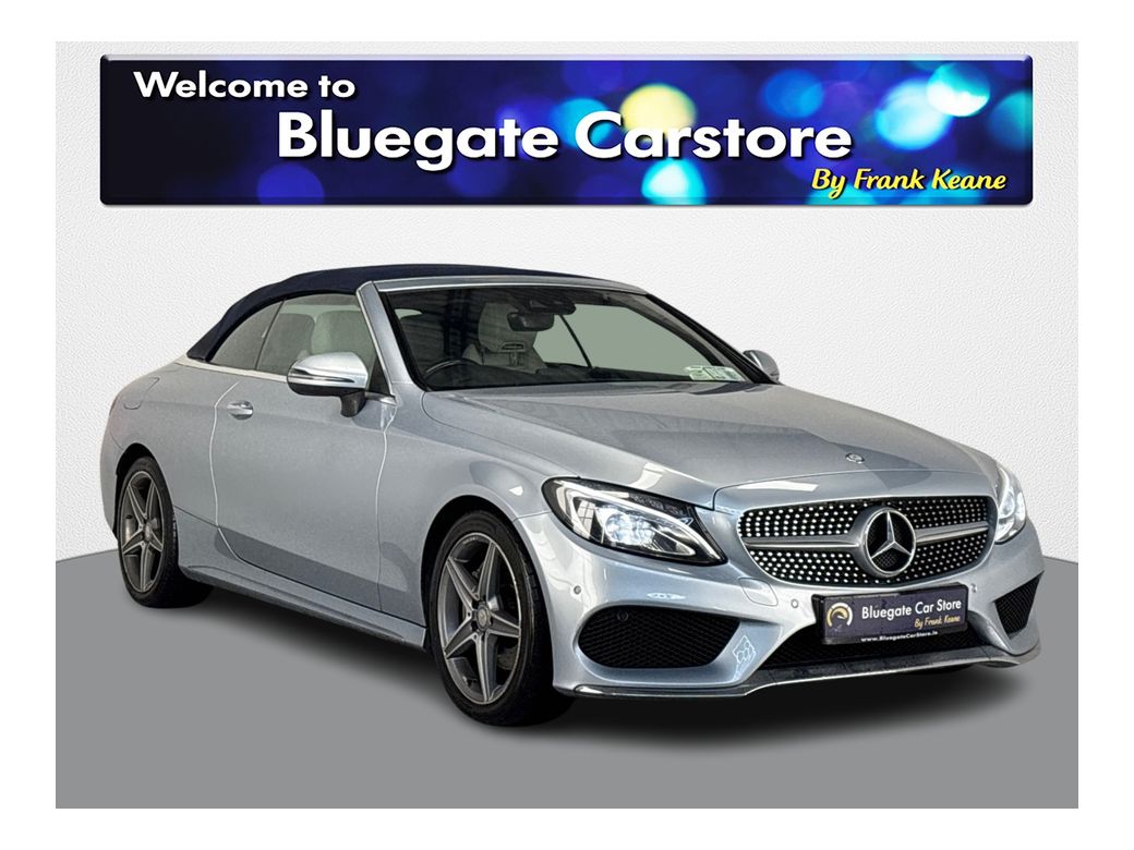 Image for 2017 Mercedes-Benz C Class C SERIES D AMG LINE 2DR CONVERTIBLE**CREAM LEATHER INTERIOR**FRONT HEATED ELECTRIC SEATS**KEYLESS START**DIGITAL MEDIA DISPLAY**BLUETOOTH**DYNAMIC DRIVE MODES**18"AMG ALLOYS**FINANCE ARRANGED**