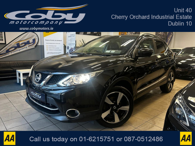 Image for 2017 Nissan Qashqai 1.5 Top Spec SV PREMIUM '17 5DR. NCT, Full Leather, Alloy Wheels, MFSW, Full Electrics, Reverse Cam, Parking Sensors, Cruise Control, Dual Climate Control, Sat Nav, Heated Seats, Luggage Cover and m