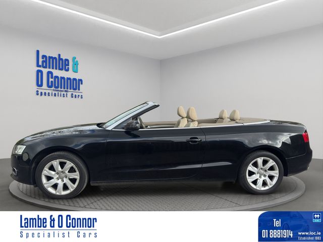 Image for 2010 Audi A5 CABRIOLET 2.0 TDI SE * BLACK / CREAM LEATHER * SERVICE HISTORY * NEW T/BELT *BEST AVAILABLE *