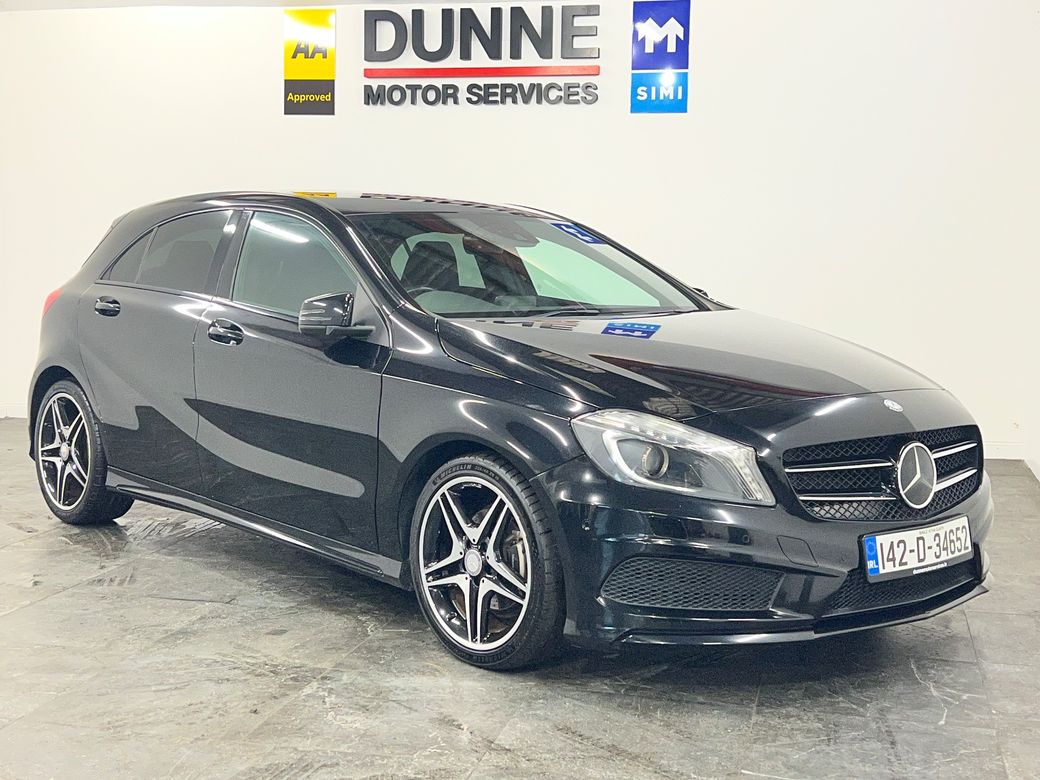 Image for 2014 Mercedes-Benz A 180 ** AMG NIGHT PACK**HEATED ELECTRIC FULL LEATHER MEMORY SEATS**IRISH MAPS**REAR CAMERA**BLIS**MERCEDES A180 1.6 AUTO**TW KEYS**12 MONTH WARRANTY**FINANCE AVAILABLE