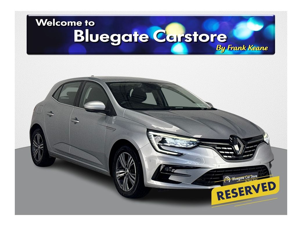 Image for 2021 Renault Megane IV ICONIC BLUE DCI 115**MULTIFUNCTIONAL STEERING WHEEL**DIGITAL DASH**AMBIENT LIGHTING**KEYLESS START**BLACK CLOTH INTERIOR**ELECTRIC HANDBRAKE**AIR CONDITIONING**TOUCH SCREEN MEDIA DISPLAY**