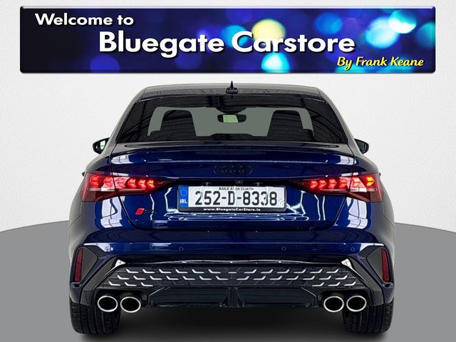 Image for 2025 Audi S3 SAL 2.0 TFSI 333HP S-TRONIC**PANORAMIC SUNROOF**19 INCH ALLOYS**FULL LEATHER INTERIOR**FRONT HEATED SEATS**DRIVE SELECT MODES**TOUCH SCREEN INFOTAINMENT**REVERSE CAMERA**APPLE CARPLAY**