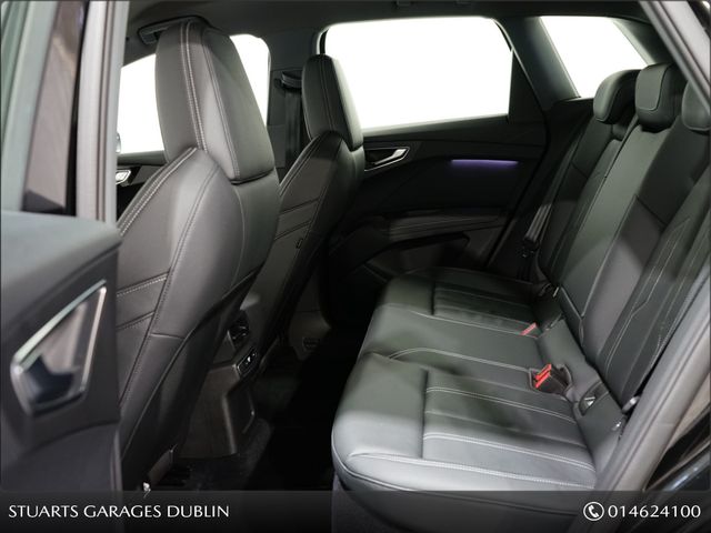 Image for 2023 Audi Q4 e-tron “40 – BIGGER BATTERY* Q4 E-TRON SPORT: MYTHOS BLACK FULL BLACK LEATHER, HEADS-UP DISPLAY, 19” DIAMOND CUT ALLOYS, ANDROID AUTO, HEATED SEATS