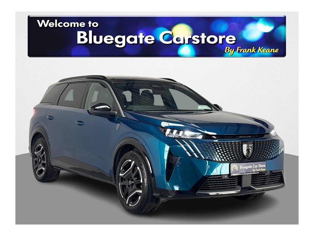 Image for 2025 Peugeot 5008 GT **FULL BLACK HALF LEATHER INTERIOR**FRONT HEATED SEATS**LARGE TOUCHSCREEN INFOTAINMENT SCREEN**REVERSE CAMERA**PARKING SENSORS**FULLY DIGITAL DASH**APPLE CARPLAY**ANDROID AUTO**USB CHARGING PORTS**