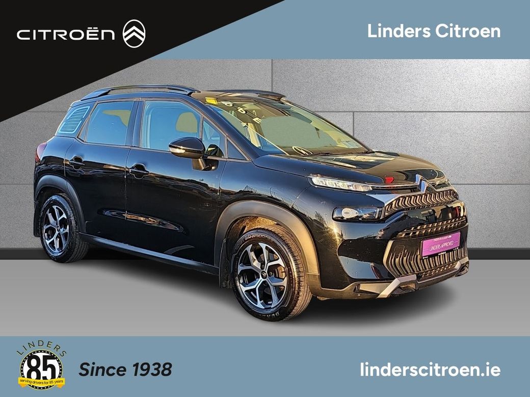 Image for 2022 Citroen C3 Aircross Flair (Top Spec), 1.2L Petrol, Manual, Black Metallic Paint, Alloy Wheels, Rear Camera, Citroen Comfort Seats, Advanced Comfort Suspension, 2 Years Warranty, *LINDERS CHRISTMAS SALE* On Every car we a