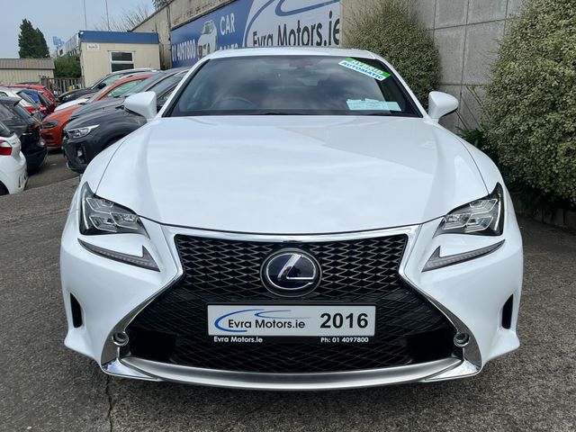 Image for 2016 Lexus RC 300h F SPORT AUTOMATIC HYBIRD 2.5 PETROL //HIGH SPEC//SUNROOF//FULL LEATHER ELECTRIC HEATED/COOLED SEATS//HEATED STEERING WHEEL//REVERSE CAMERA//KEYLESS ENTRY//ADAPTIVE CRUISE CONTROL//