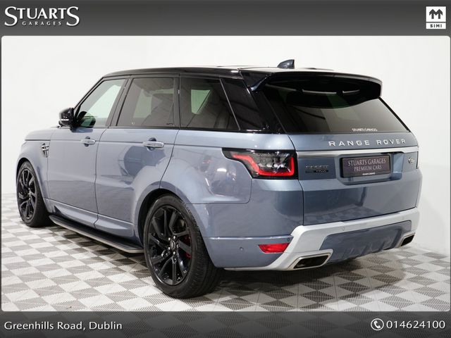 Image for 2022 Land Rover Range Rover Sport AUTOBIOGRAPHY DYNAMIC PHEV: BYRON BLUE METALLIC WITH EBONY EXTENDED LEATHER, BLACK PACK WITH CONTRAST ROOF, SLIDING PAN ROOF, PARKING PK, DRIVE PK