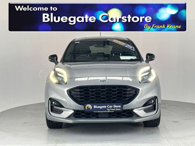 Image for 2022 Ford Puma ST-LINE 5DR 1.0T 125 MHEV**MULTIFUNCTIONAL STEERING WHEEL**DIGITAL DASH**TOUCH SCREEN MEDIA DISPLAY**PARKING SENSORS**NAVIGATION**AIR CONDITIONING**KEYLESS START**BLACK CLOTH INTERIOR**17INCH ALLOYS*