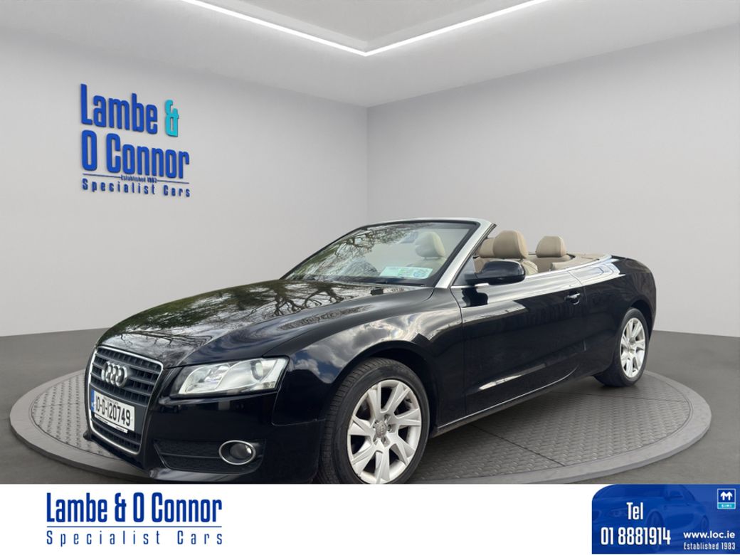 Image for 2010 Audi A5 CABRIOLET 2.0 TDI SE * BLACK / CREAM LEATHER * SERVICE HISTORY * NEW T/BELT *BEST AVAILABLE *