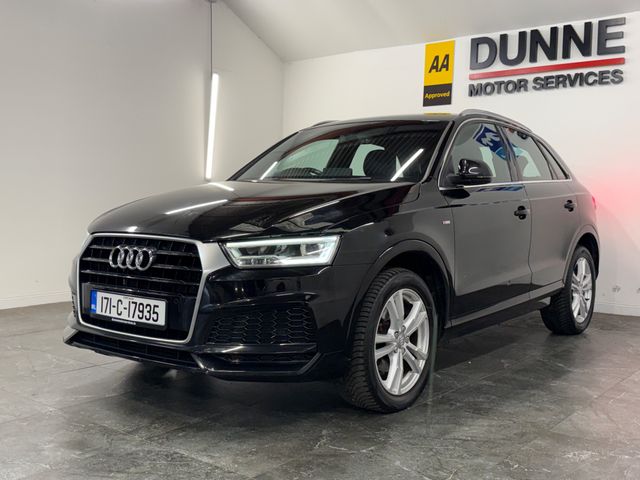 Image for 2017 Audi Q3 **S-LINE EDITION **MULTI FUNCTION STEERING WHEEL **ADAPTIVE CRUISE CONTROL **DUAL DIGITAL CLIMATE CONTROL **MULTI DRIVE MODES **FRONT / REAR PARKING SENSORS **POP UP DIGITAL RADIO **ELECTRIC BOOT OPEN