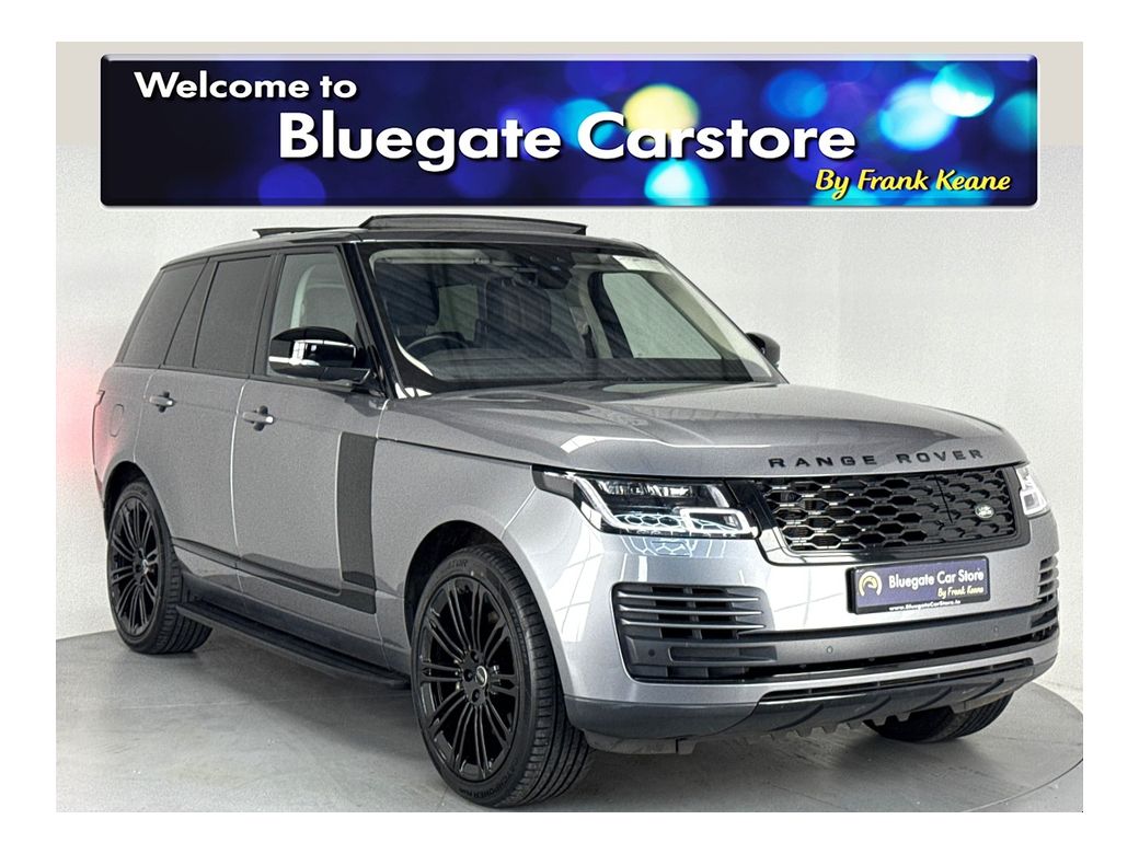 Image for 2021 Land Rover Range Rover PHEV VOGUE*PANORAMIC ROOF*NEW 22"ALLOYS*BLACK LEATHER INTERIOR*ELECTRIC HEATED FRONT SEATS*REAR ELECTRIC SEATS*REAR TV SCREEN*REVERSE CAMERA*MERIDAN SOUND SYSTEM*APPLECARPLAY*ELECTRIC TAILGATE*NEW NCT
