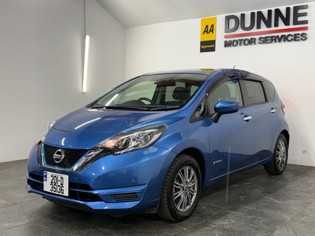Image for 2021 Nissan Note **2 KEYS **MULTI FUNCTION STEERING WHEEL **LANE ASSIST **ANTI COLLISION SENSORS **PARKING SENSORS **TOUCHSCREEN BLUETOOTH RADIO **DIGITAL CLIMATE CONTROL **FRONT / REAR DASH CAM **AUTO LIGHTS **AUTO W