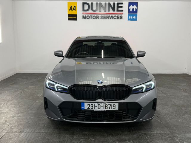 Image for 2023 BMW 3 Series **330E**M SPORT**292BHP**LCI HEADLIGHTS AND TAILIGHTS**WRAP AROUND DIGITAL DASH**APPLE CARPLAY**19'' DIAMOND CUT WHEELS**AMBIANT INTERIOR LIGHTING**HEATED HALF ALCANTARA HALF LEATHER SEATS**