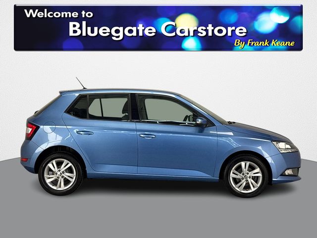 Image for 2019 Skoda Fabia AMBITION 1.0 MPI 75HP 4DR **FULL BLACK CLOTH INTERIOR**SEMI DIGITAL DASH**TOUCHSCREEN INFOTAINMENT SCREEN**SUNGLASSES HOLDER**MANUAL HANDBRAKE**ISOFIX**USB CHARGING PORT**SPARE TYRE**BLUETOOTH AUDIO**