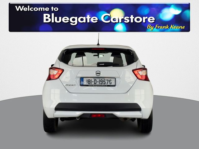 Image for 2018 Nissan Micra 1.0 SV**NEW NCT**SEMI DIGITAL DASH**MULTIFUNCTIONAL STEERING WHEEL**TOUCH SCREEN MEDIA DISPLAY**BLUETOOTH**AIR CONDITIONING**BLACK CLOTH INTERIOR**FINANCE ARRANGED**16"ALLOYS**