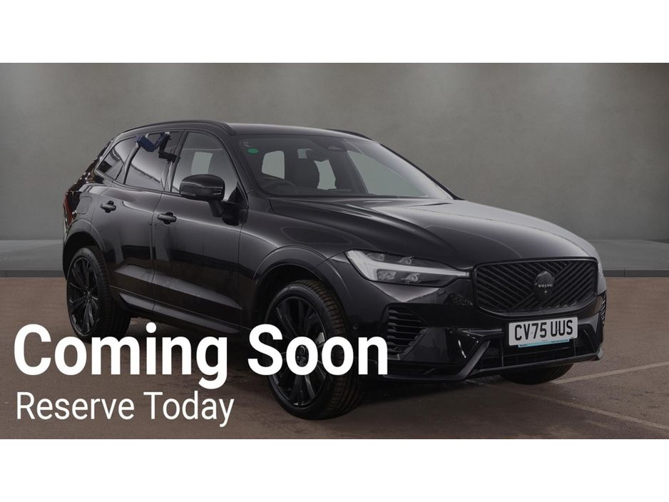 Image for 2025 Volvo XC60 T6 BLACK EDITION (FACELIFT) PLUS AWD AUTOMATIC **21" ALLOYS / BLIND SPOT ASSIST / HARMAN KARDON PREMIUM SOUND / HEATED F&R SEATS / 360 DEGREE CAMERA / WIRELESS PHONE CHARGING / VOLVO WARRANTY 11/28**