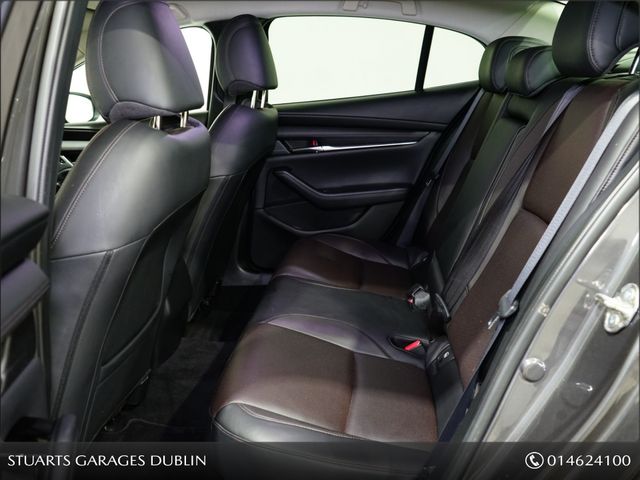 Image for 2019 Mazda Mazda3 1.8D 4DR Platinum Sport*BLACK LEATHER HEATED ELECTRIC MEMORY SEATS, , ADAPTIVE LED LIGHTING, PRIVACY GLASS, 18 INCH ALLOYS, KEYLESS, HEADS UP, NAV, TRAFFIC SIGN RECOGNITION*O