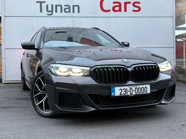 Image for 2023 BMW 5 Series 530e M Sport Pro Plug-In Hybrid Touring, 19” Diamond Cut Alloys, Privacy Glass, Black Leather, Heated Seats, CarPlay, Reverse Camera, Electric Tailgate - Trade in Price €42