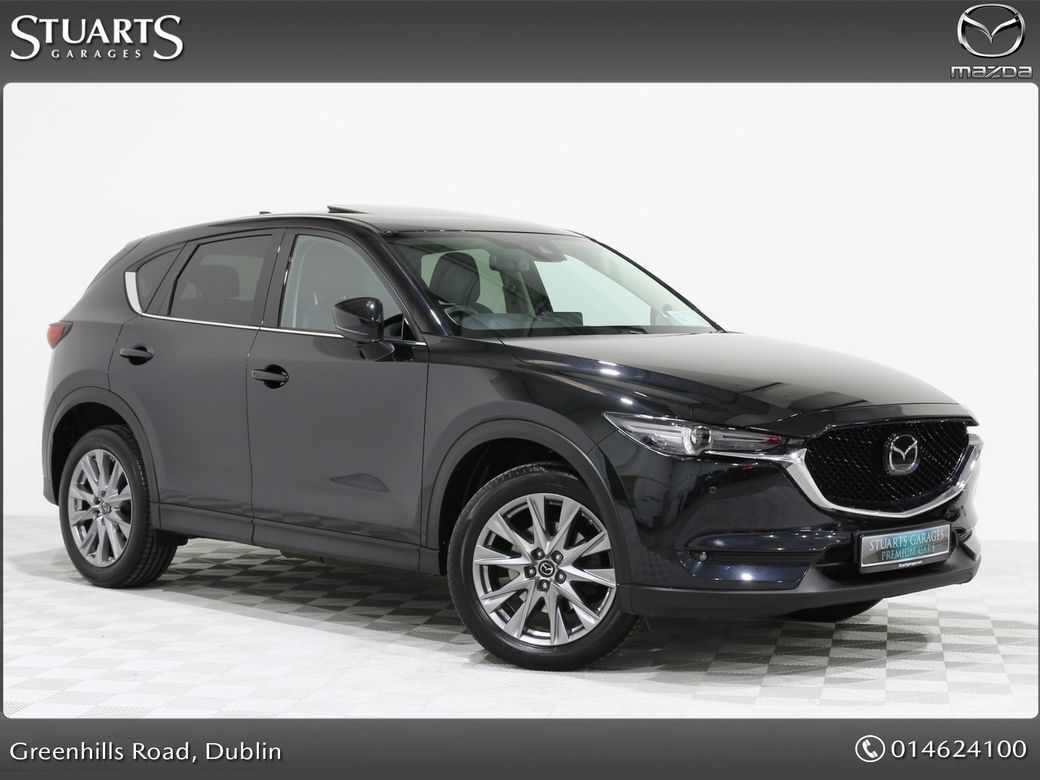 Image for 2021 Mazda CX-5 2WD 2.2D (150PS) GT Sport IPM3*@ MAZDA SOUTH DUBLIN, MAZDA CX-5 2WD 2.2D (150ps) GT SPORT*JET BLACK MICA WITH BLACK LEATHER, SUNROOF, BOSE, APPLE CAR PLAY / ANDROID AUTO, 19" CHROME ALLOYS, HEATE