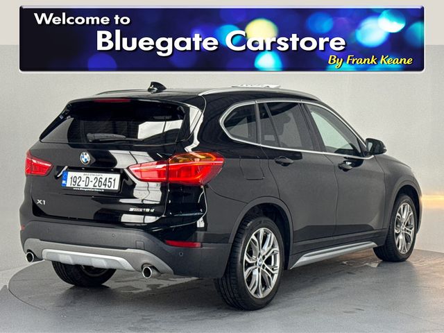 Image for 2019 BMW X1 SDRIVE 18D XLINE NEW NCT**MULTIFUNCTIONAL STEERING WHEEL**CREAM LEATHER INTERIOR**DIGITAL MEDIA DISPLAY**BLUETOOTH**PARKING SENSORS**DRIVE MODES**KEYLESS START**DUAL CLIMATE CONTROL**HEATED SEATS**