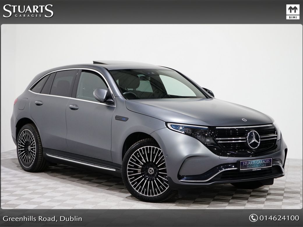 Image for 2023 Mercedes-Benz EQC **PREMIUM PLUS** 400 AMG LINE: SELENITE GREY METALLIC, ARTICO LEATHER, SUNROOF, 360 CAMERA, HEADS UP DISPLAY, 21” DIAMOND CUT TURBINE ALLOYS, KEYLESS ENTRY