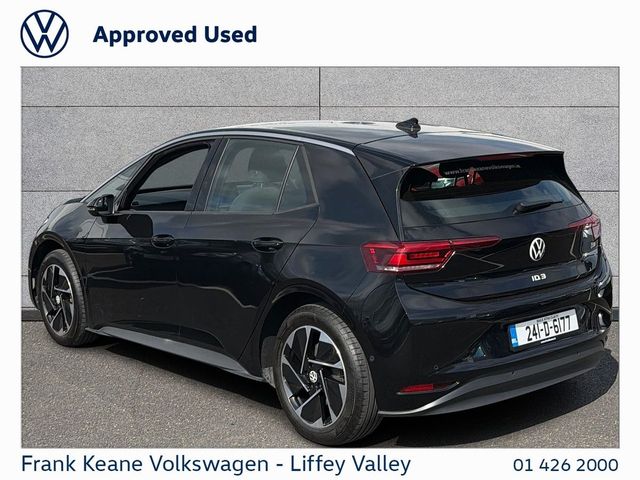 Image for 2024 Volkswagen ID.3 58KWH PA PRO *DEEP BLACK PEARL METALLIC* *REAR VIEW CAMERA* *HEATED SEATS* *18" ALLOY WHEELS* *BATTERY CERTIFIED* *PCP FINANCE FROM €321PM
