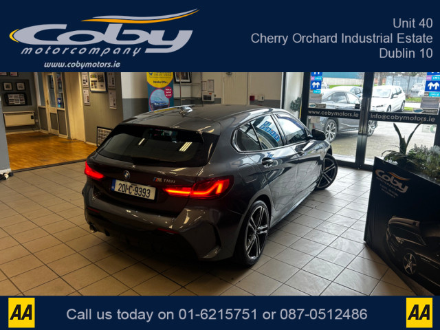 Image for 2020 BMW 1 Series I M SPORT 5DR Petrol Manual. Immaculate Car with only 62km, NCTd, Service History. Full M Sport Spec, Sat Nav, Cruise Control, Heated Seats, MFSW, Media, Parking Sensors, Full Electrics and much more.