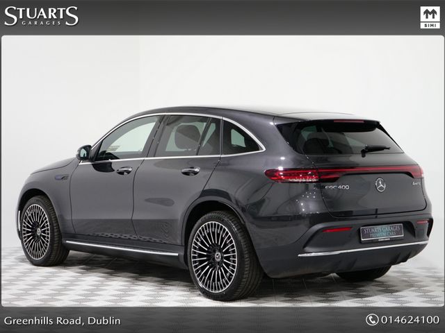 Image for 2023 Mercedes-Benz EQC **PREMIUM** EQC 400 AMG LINE: SELENITE GREY METALLIC WITH BLACK LEATHER, SUNROOF, 21” DIAMOND CUT TURBINE ALLOYS, SIDE RUNNING BOARDS, KEYLESS ENTRY