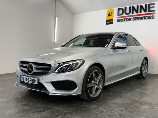 Image for 2018 Mercedes-Benz C 220 **AMG **MULTI FUNCTION STEERING WHEEL **MULTI FUNCTION CENTRE CONSOLE **HEATED SEATS **ELECTRIC MEMORY SEATS **AMBIANT INTERIOR LIGHTS **LANE ASSIST **ADAPTIVE CRUISE CONTROL **DUAL DIGITAL CLIMATE C