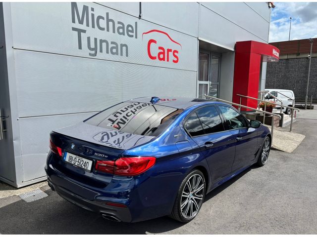 Image for 2018 BMW 5 Series 530e M Sport, Pro Pack PHEV, 20" Alloys, Reverse Camera, Harman Kardon Sound System, Black Leather, Heated Seats, Climate Control, Parking Sensors, Satellite Navigation, Privacy Glass 