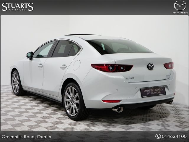 Image for 2025 Mazda Mazda3 SKYACTIV X 2.0 186ps EXCLUSIVE LINE, *REAR CAMERA, SUNROOF, WIRELESS CHARGER, PRIVACY GLASS, 18 INCH CHROME ALLYS, KEYLESS, HEADS UP, NAV, TRAFFIC SIGN RECOGNITION, REAR CAMERA, ADAP CRUISE, LANE