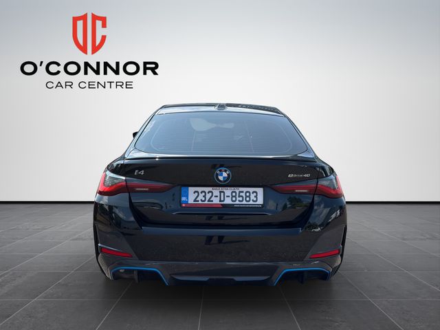 Image for 2023 BMW i4 Edrive40 No fuel stops, no engine noise. just excuses to keep driving.